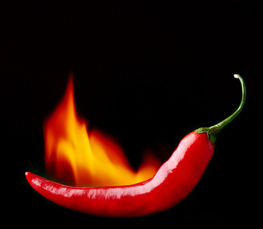 burning red chili pepper