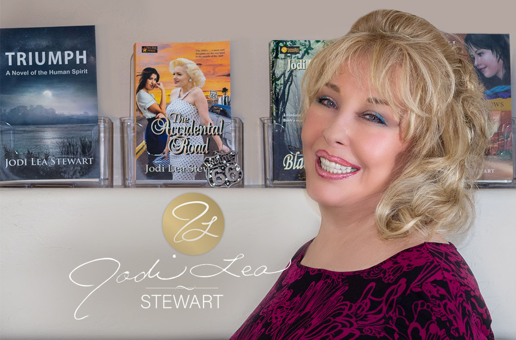 Jodi Lea Stewart Author - with her books